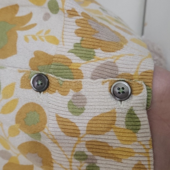 Boden Wool Floral Cardigan with button detail on the back size 4 Cottagecore - Picture 7 of 10